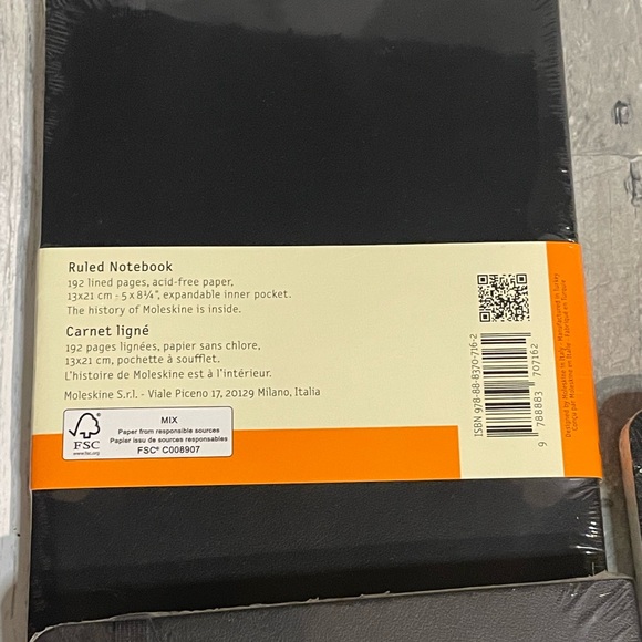 Moleskin Classic Collection Ruled Notebook Set Of 3 New Sealed - Picture 11 of 12